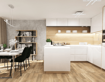Očami dizajnéra: Moderná kuchyňa v bielom vyhotovení