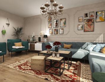 Očami dizajnéra: Obývacia izba v eklektickom štýle