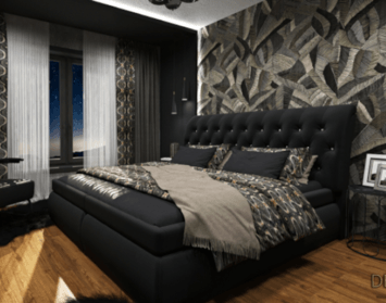 Očami dizajnéra: Čierna farba spálni pristane