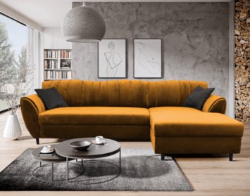 Žltá sedačka prežiari interiér. Prečo sa táto farba hodí do obývačky?