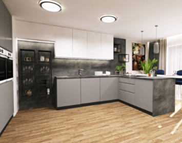 Očami dizajnéra: Nadčasová bielo-sivá kuchyňa