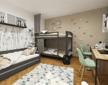Očami dizajnéra: Zariadenie izby pre tri deti