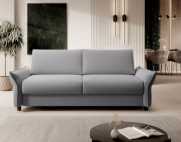 Moderná pohovka v sivej farbe sa hodí do každého interiéru