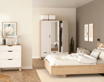 Vkusné a nadčasové šatníky s otočnými dverami