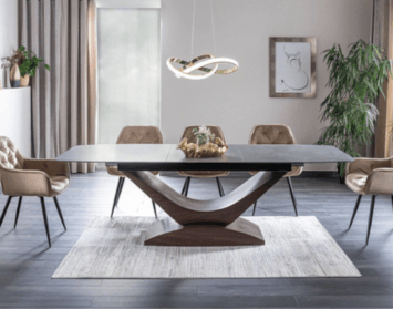 Jedálenský stôl ako dominanta jedálne