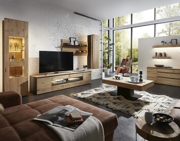 Obývacia stena s dekorom dreva – svetlá či tmavá?