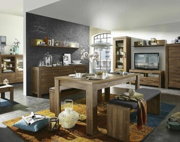 Rôzne farby a materiály v interiéri