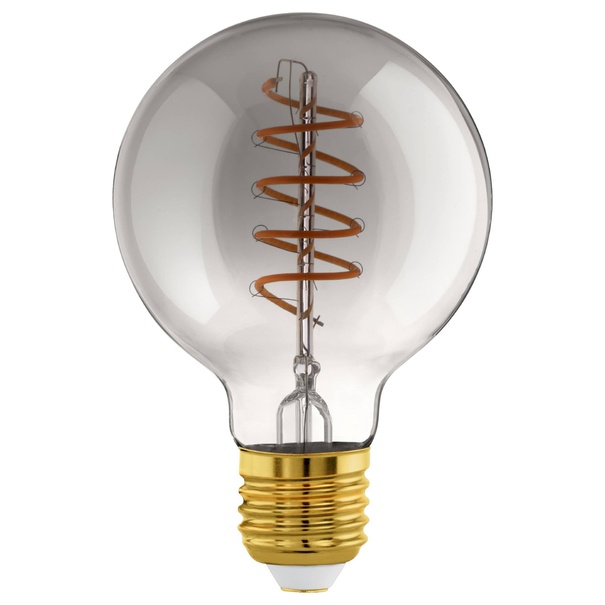 LED žiarovka filament 110085 E27, 4W, teplá biela, dymové sklo 1