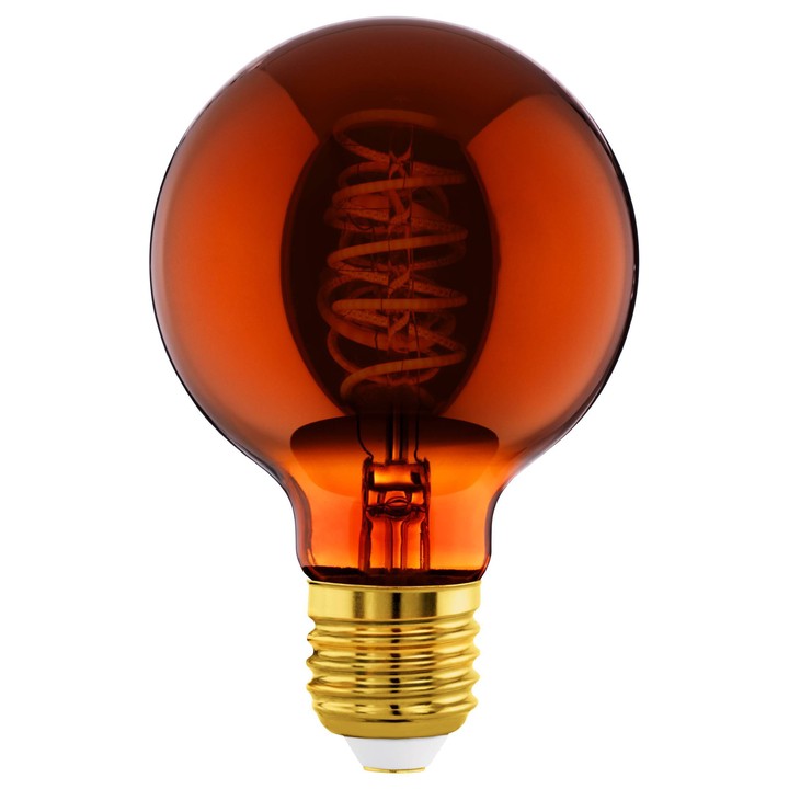 LED žiarovka filament 110091 E27, 4W, teplá biela, medená 1