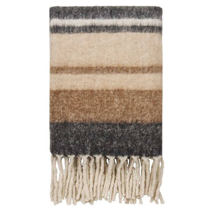 Pléd 3971015 sivá/hnedá/krémová 1