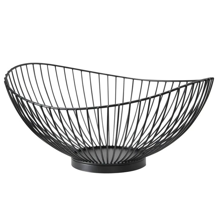 Kovová misa 40581846 čierna, šírka 32 cm 1