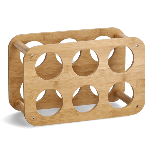 Polica na víno na 6 fliaš 559 bambus 1