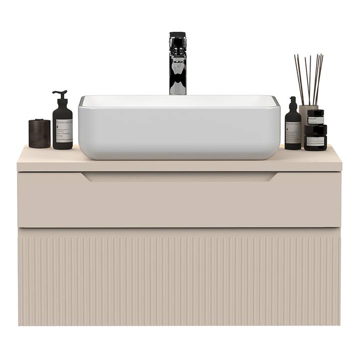 Kúpeľňová skrinka s umývadlom 80-2Z RIO kašmírová 1