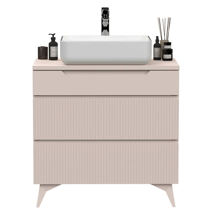 Kúpeľňová skrinka s umývadlom 80-3Z RIO kašmírová 1