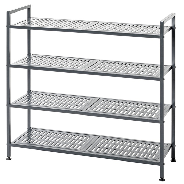 Polica na topánky AARHUS I antracitová 1