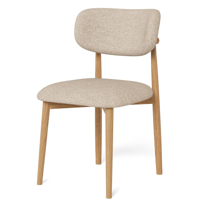 Jedálenská stolička ABSALON béžová/matný dub 1