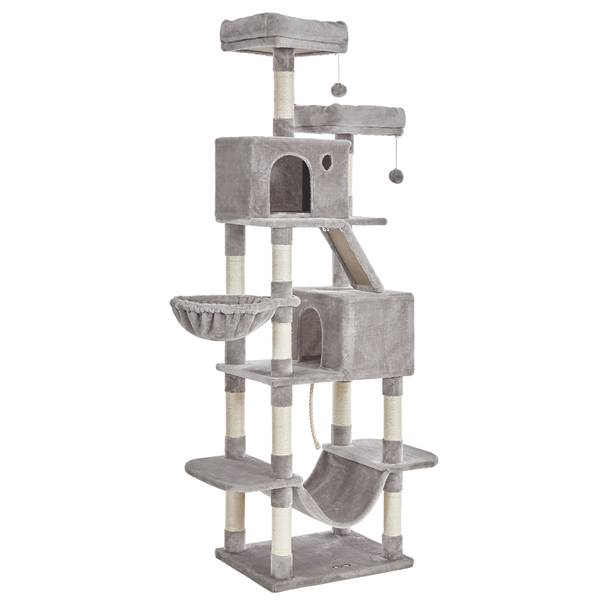 Škrabadlo pre mačky ACADEMIA svetlosivá 1