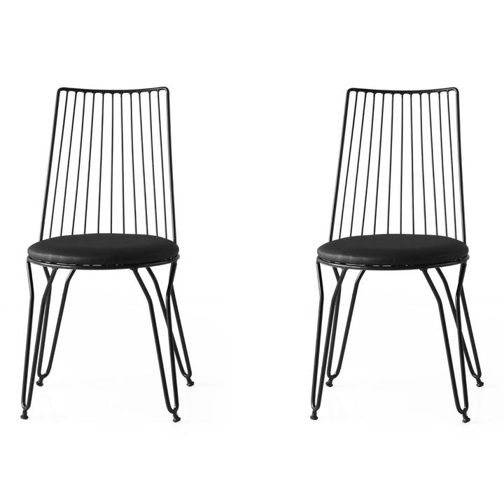 Jedálenská stolička ADA čierna, sada 2 ks 1