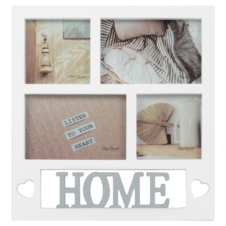 Multirám home na 4 foto ADANSON biela 1