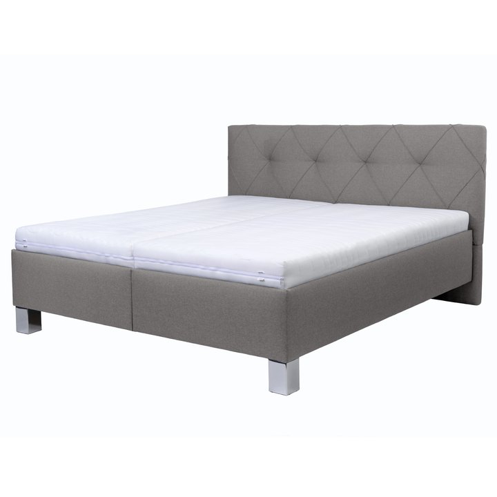 Posteľ s matracom AFRODITE sivohnedá, 160x200 cm 1