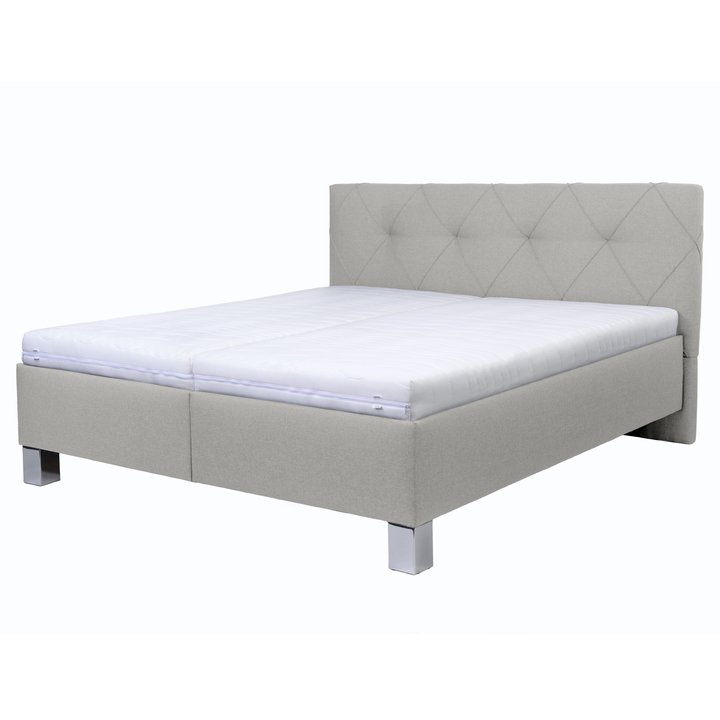 Posteľ s matracom AFRODITE krémová, 160x200 cm 1