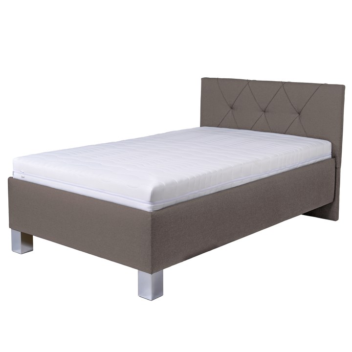 Posteľ s matracom AFRODITE sivohnedá, 120x200 cm 1