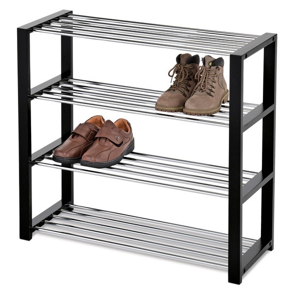 Polica na topánky ALBANY čierna 1