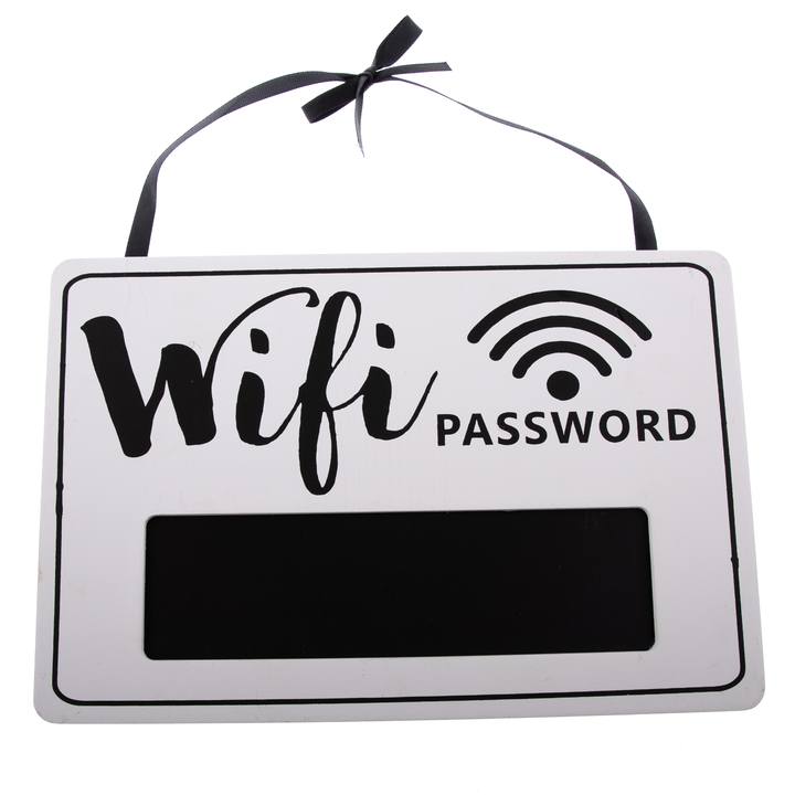 Závesná ceduľa wifi ALEENA biela 1