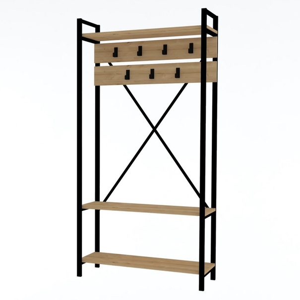 Predsieňová zostava ALFA hnedá/čierna 1