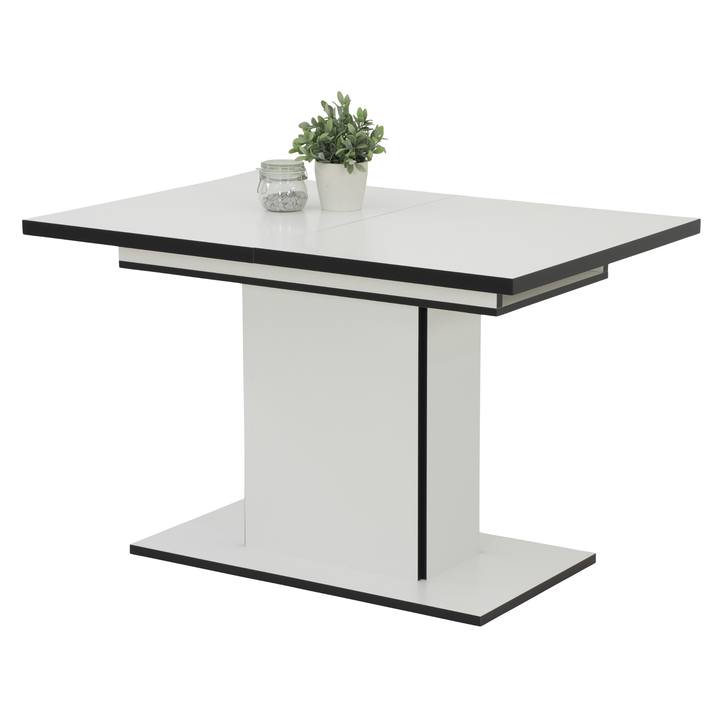Jedálenský stôl ALICE II biela/čierna 1