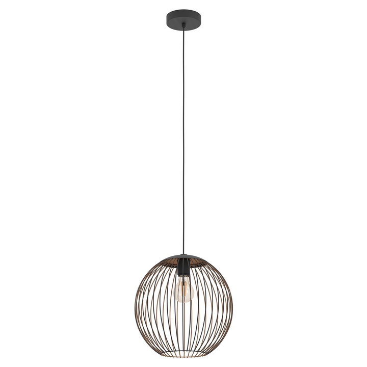 Závesné svietidlo ALMANZORA čierna/medená 1