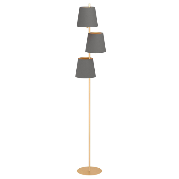 Stojacia lampa ALMEIDA 2 oceľ/mosadz 1