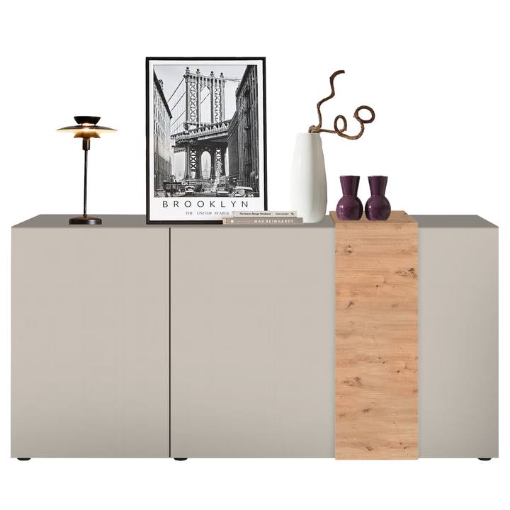 Komoda AMALFI 2 kašmír/dub artisan 1