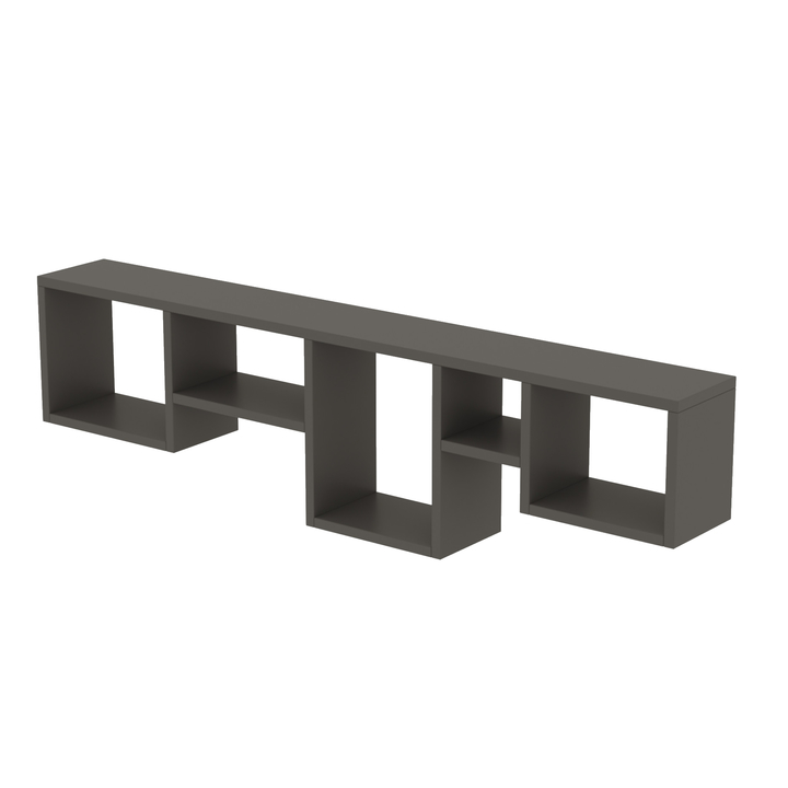 Nástenný regál AMANOS antracitová 1