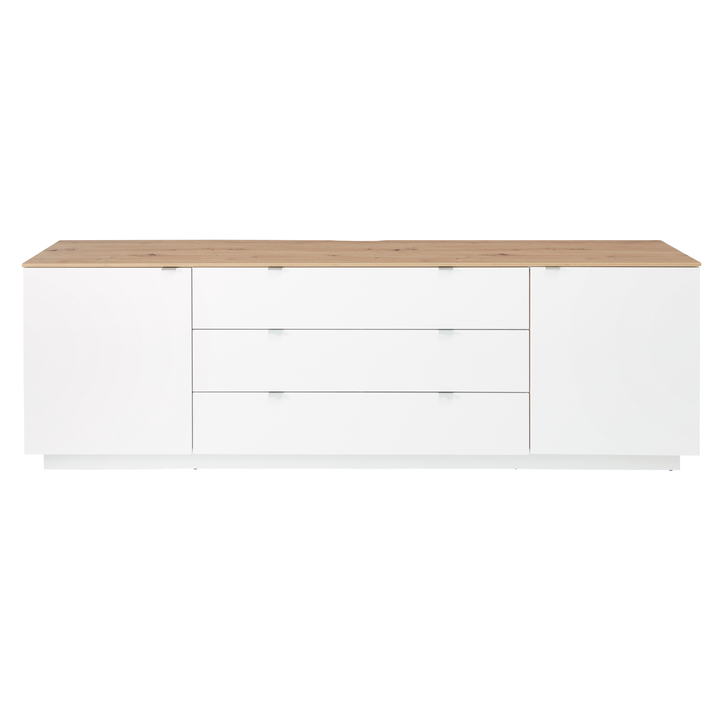 TV komoda AMBER biela/dub artisan 1