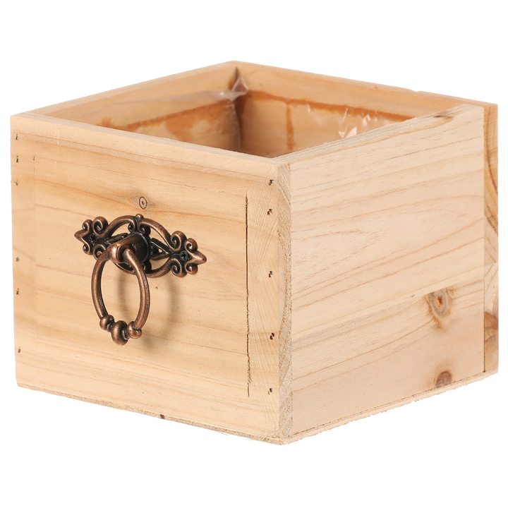 Obal na kvetináč AMIEL drevo, šírka 13 cm 1