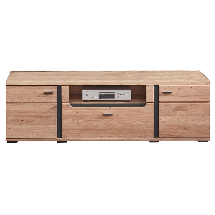 TV komoda ANIELA II 2 dub artisan/čierna matná 1