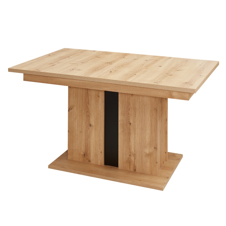 Jedálenský stôl ANIELA II dub artisan/čierna matná 1