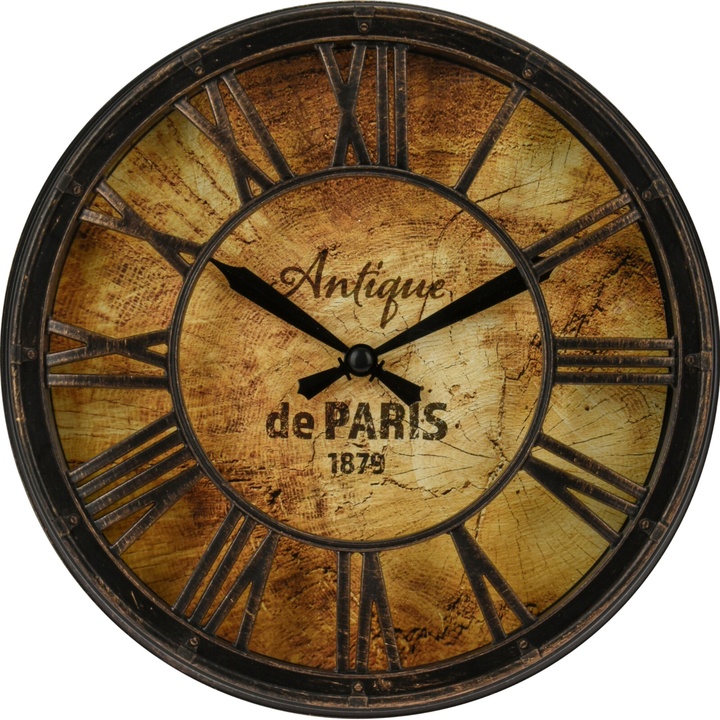 Nástenné hodiny ANTIQUE DE PARIS hnedá, ⌀ 21 cm 1