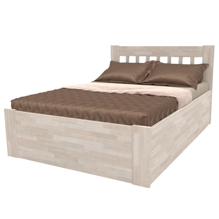 Posteľ APOLONIE BOX I buk/biela, 120x200 cm 1
