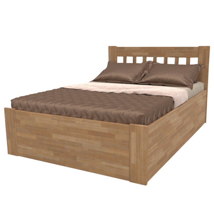 Posteľ APOLONIE BOX II buk, 140x200 cm 1