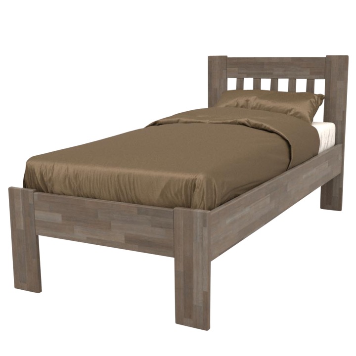 Posteľ APOLONIE I buk/sivá, 90x200 cm 1