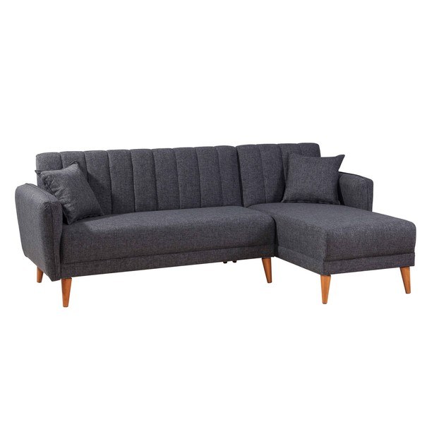 Sedacia súprava AQUA pravá, tmavosivá 1