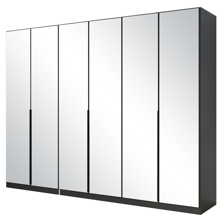 Šatníková skriňa ARCENIA VI sivá metalická 1