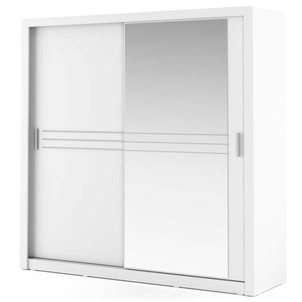 Šatníková skriňa ARIEL biela 1