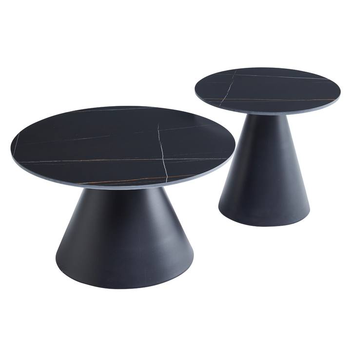 Konferenčný stolík ARNO čierna, sada 2 ks 1