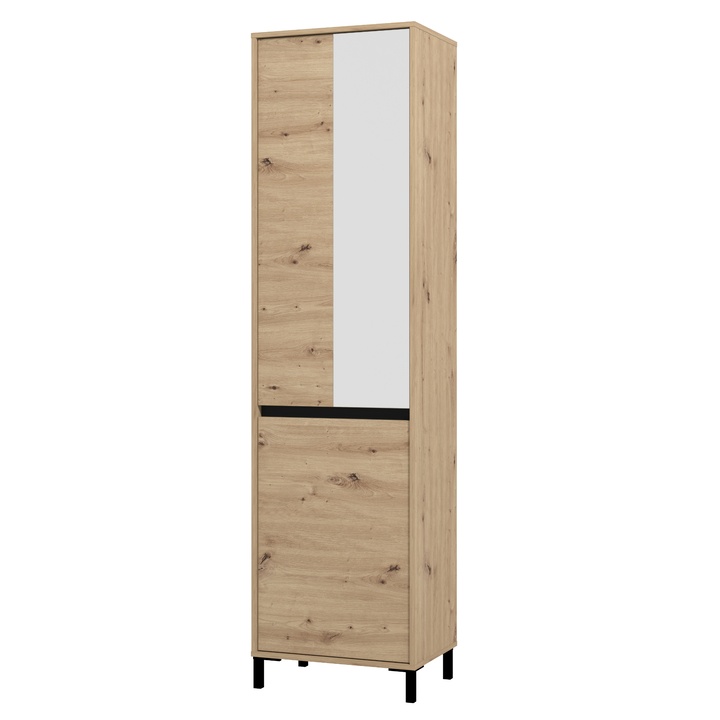 Skriňa ARRAN dub artisan/ matná čierna 1