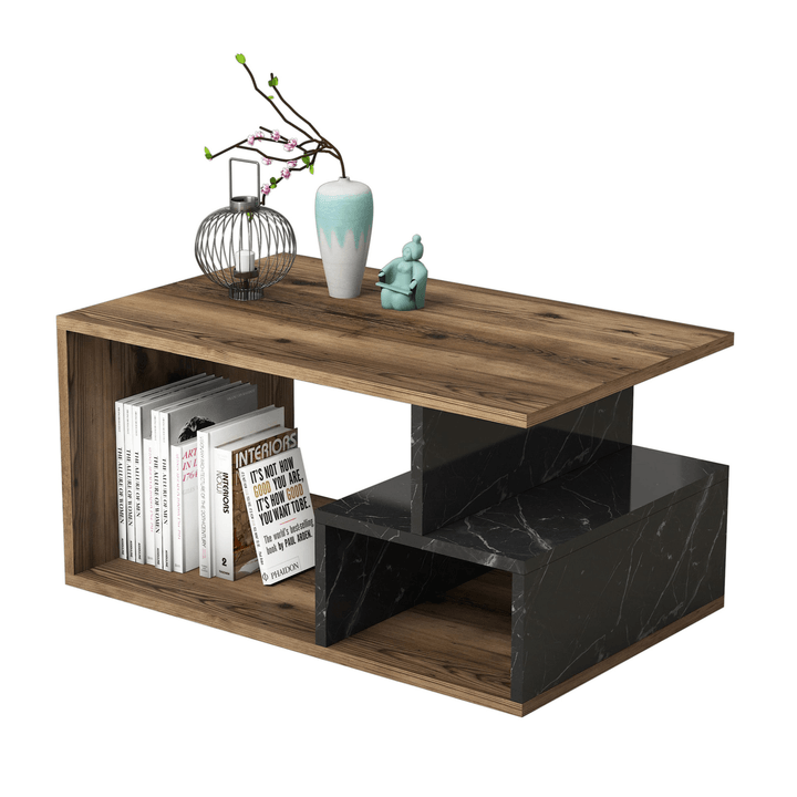 Konferenčný stolík ARTE orech/čierna 1