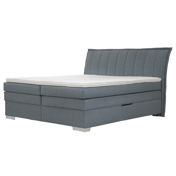 Posteľ boxspring ARTHUR sivomodrá, 180x200 cm 1
