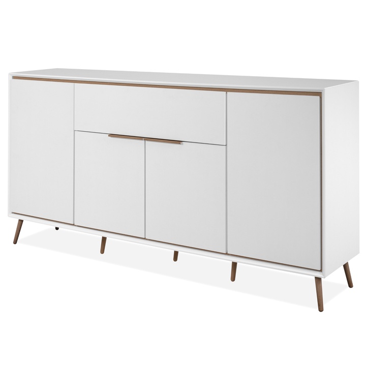 Komoda ARTURO 51B biela/dub artisan 1